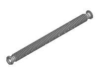 ISO-KF Thick Wall Metal Vacuum Hose