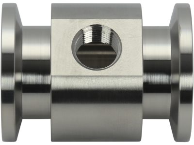 Stainless Steel ISO-KF to NPT-F Pipe  Adapter Tees