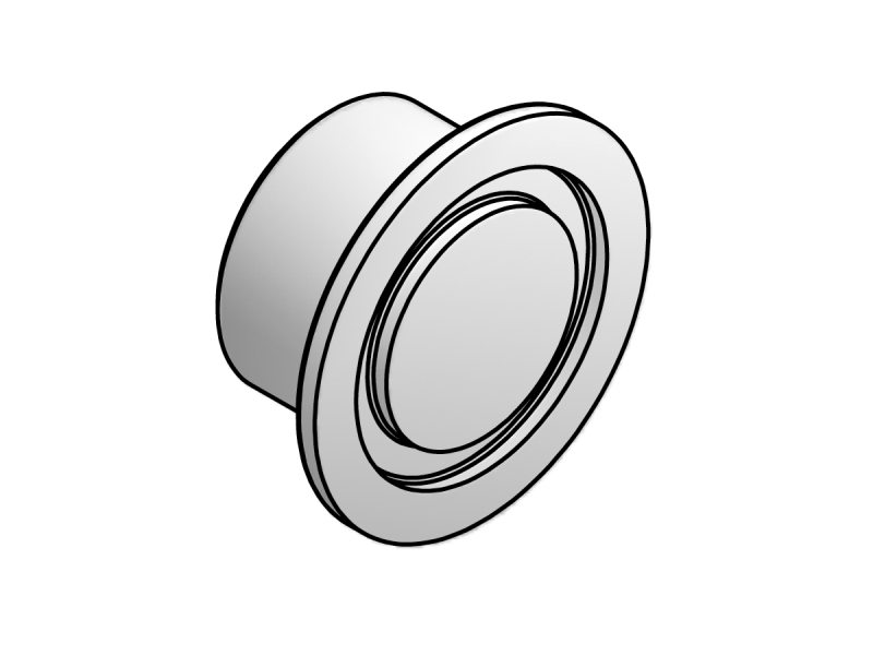 ISO-KF Stainless Steel Unbored Weld Stub Flanges
