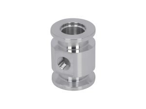 Aluminum ISO-KF to NPT-F Pipe Adapter Tees