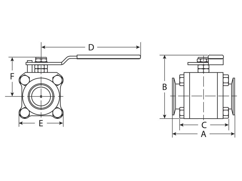 High Vacuum Ball Valves