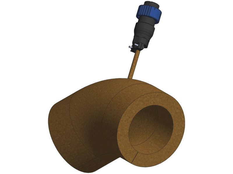 45 Degree Elbow 240 VAC Polyimide Heater Jackets