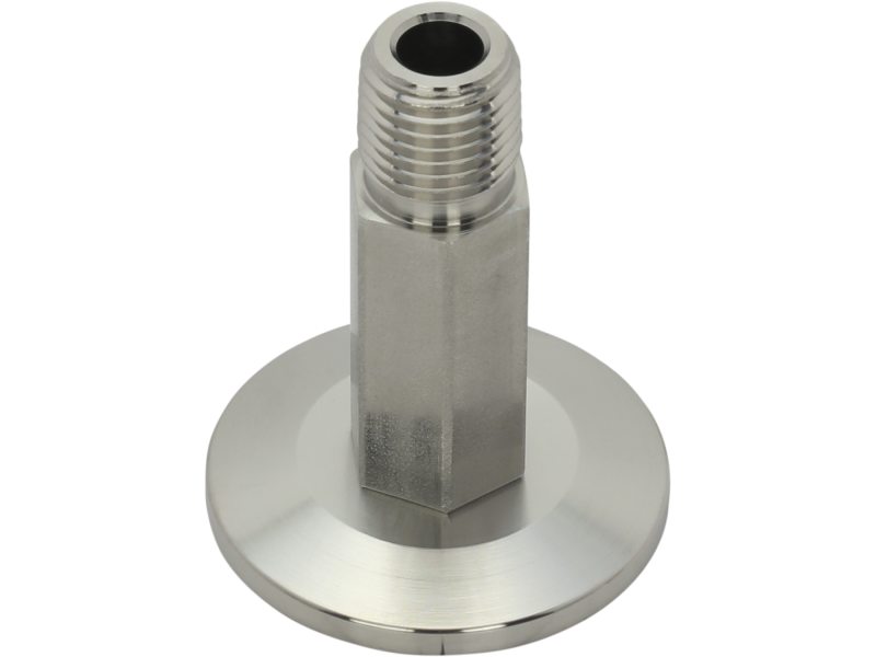 Stainless Steel ISO-KF to NPT-M Pipe Adapters
