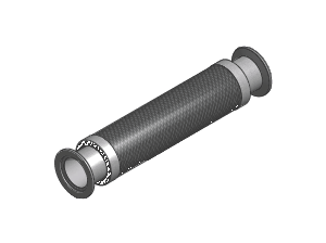 ISO-KF Braided Metal Vacuum Hose